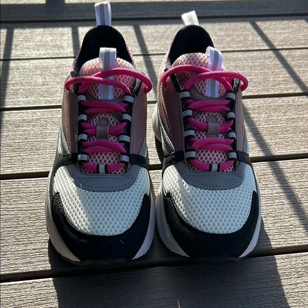 Dior B22s Burlwood Pink and Black Sneakers